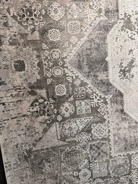 Mamluk Design Bamboo Rug, Grey Carpet