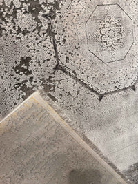 Mamluk Design Bamboo Rug, Grey Carpet