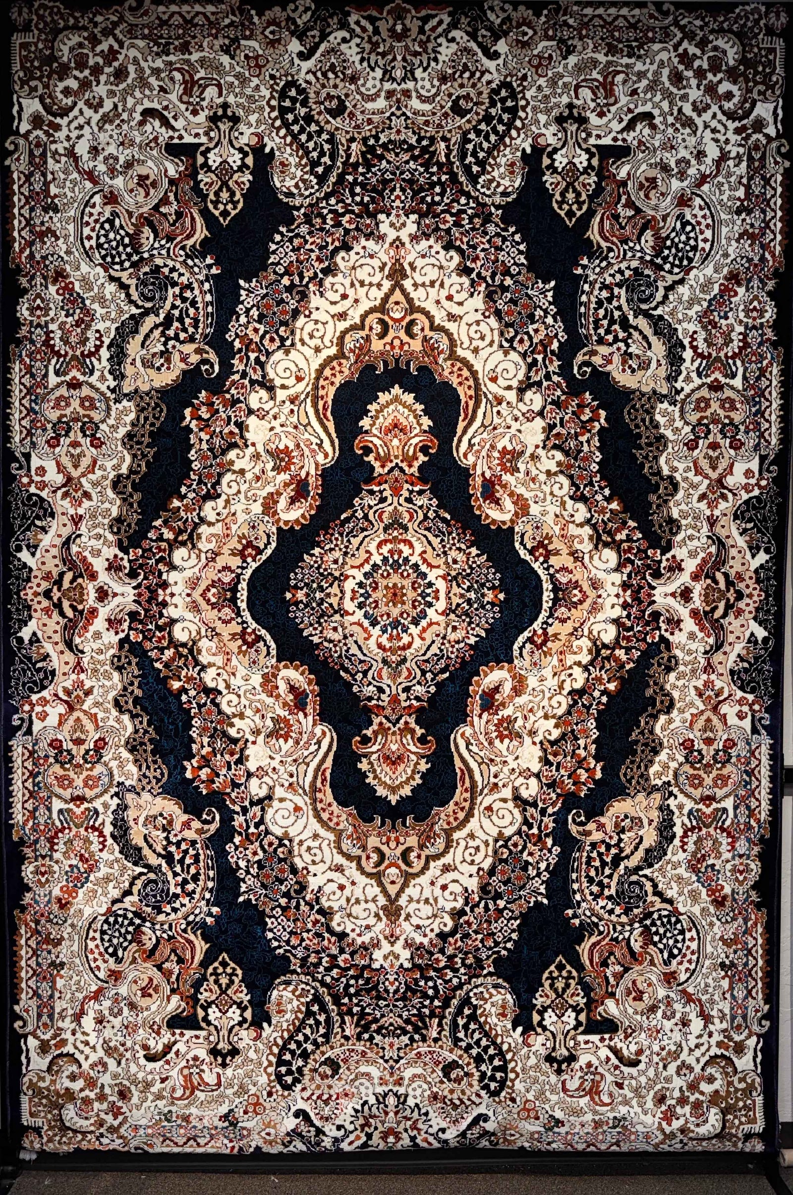 Luxury Blue Light Persian Rug with 1.5 Million Points