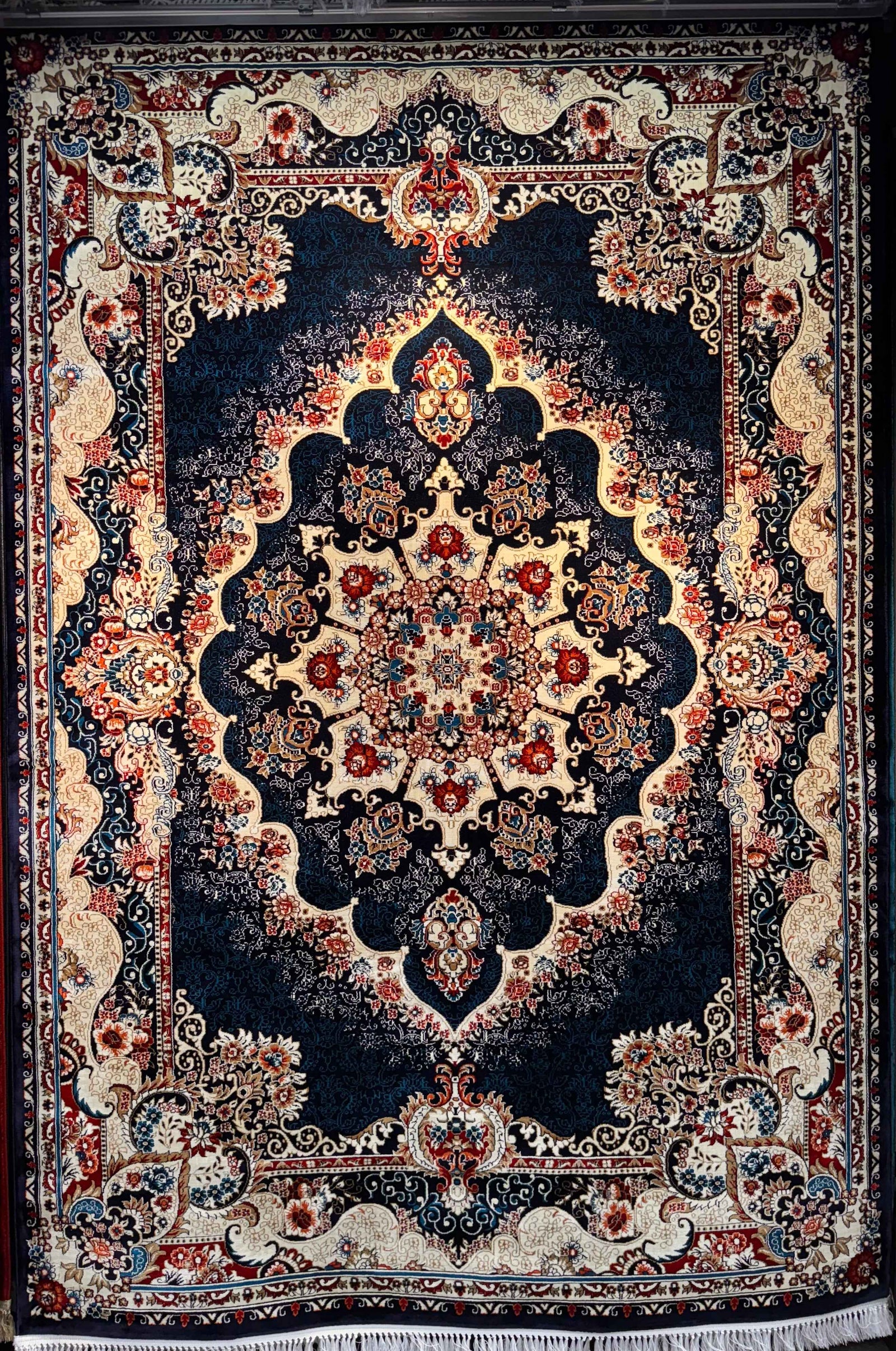 Royal Blue and Gold Imperial Rug 1200 Reeds