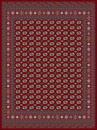 Red Tebriz Persian Rug