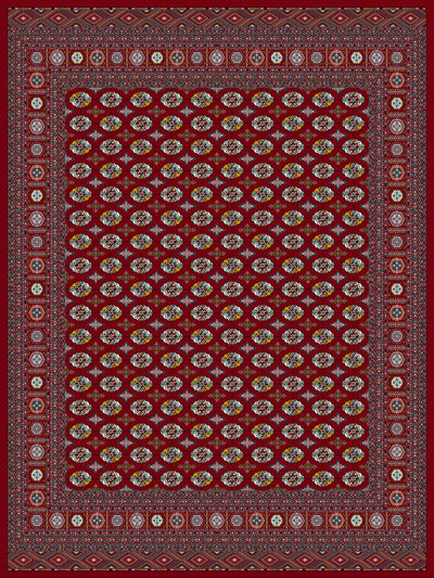 Red Tebriz Persian Rug