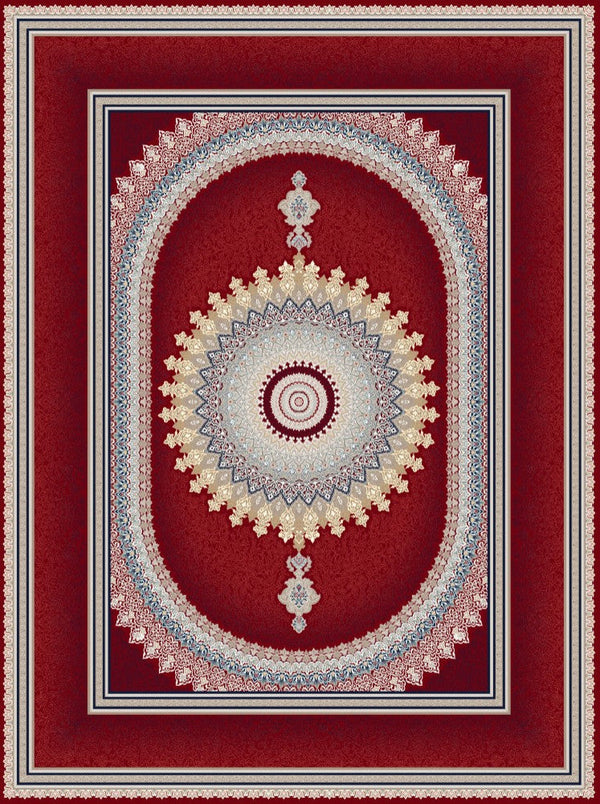 Royal Red Medallion Persian Rug · 1200 Reeds