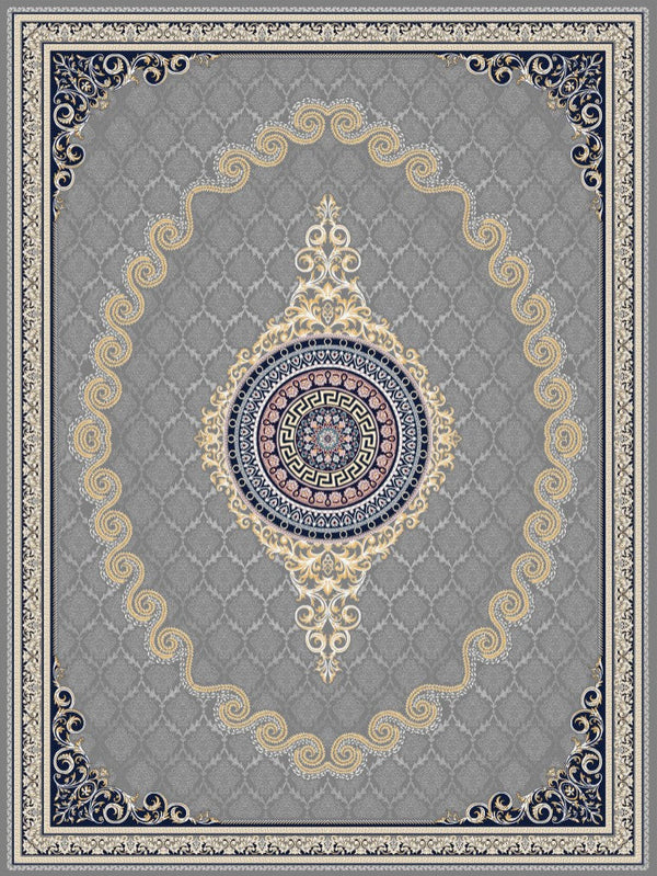 Silver & Gold Scroll Medallion · 2026 Persian-Inspired 1200 Reeds