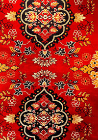 Afghan Vintage Red Tribal 1200 Reeds – pile texture detail