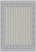 Cream and navy trellis Persian-design rug, Arman design AR015A