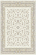 Cream and beige arabesque Persian-design rug, Arman design AR017A