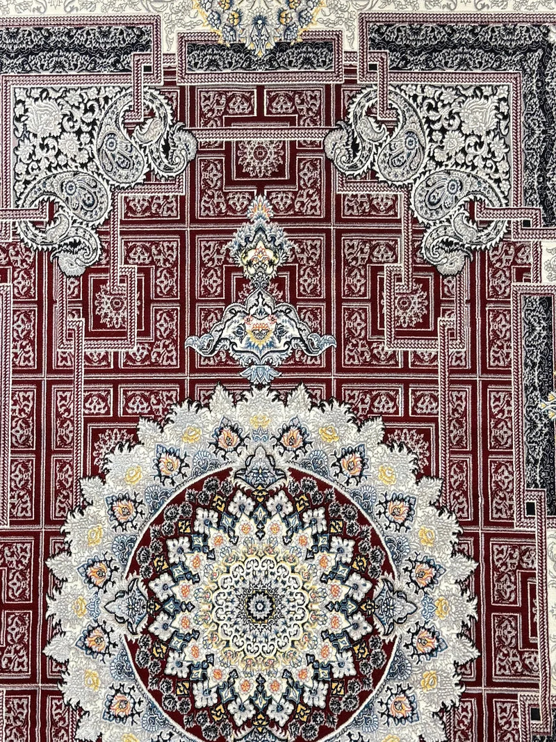 Modern Persian Carpet Red and Cream Background | Stylish Rugs & Carpets
