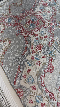Video of the Classic Cream Panel Kheshti Persian Rug, Stylish Rugs & Carpets