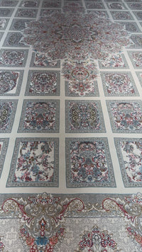 Video of the Classic Cream Panel Kheshti Persian Rug, Stylish Rugs & Carpets