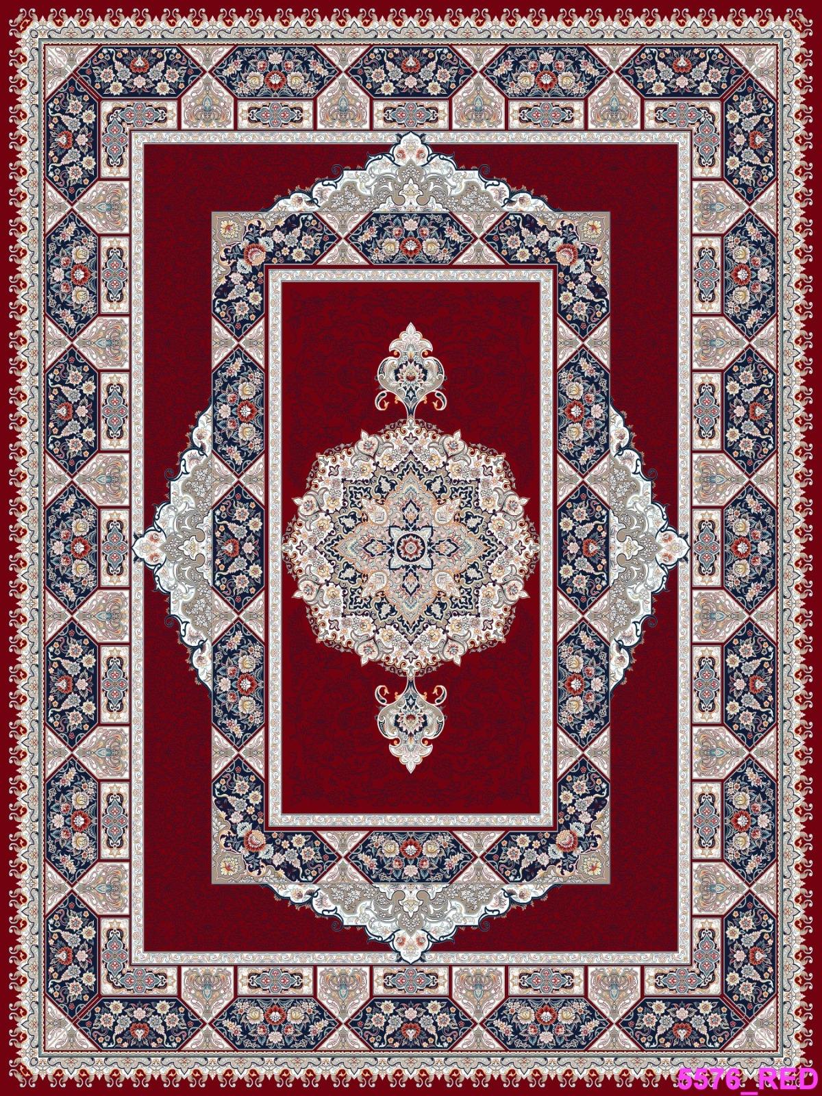 Red Medallion Persian Rug · 1200 Reeds