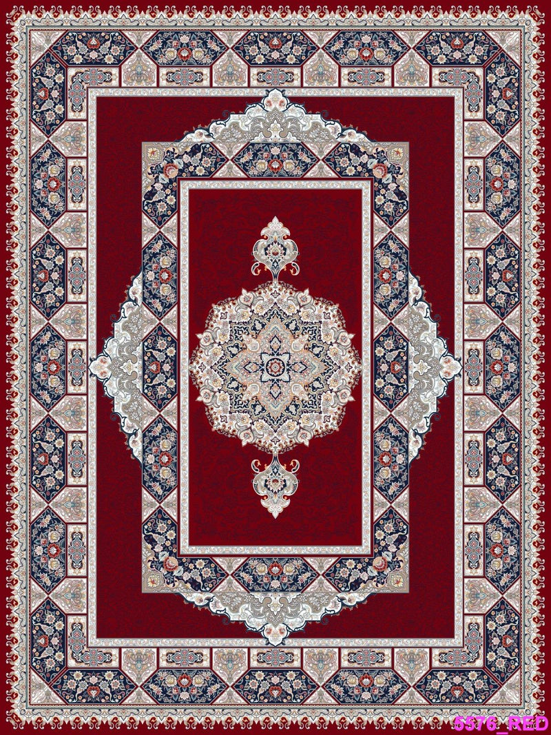 Red Medallion Persian Rug · 1200 Reeds