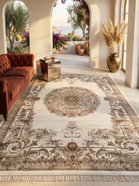 Cream Persian Design Rugs 2 Million Points styled in a room — Stylish Rugs & Carpets, Sacramento