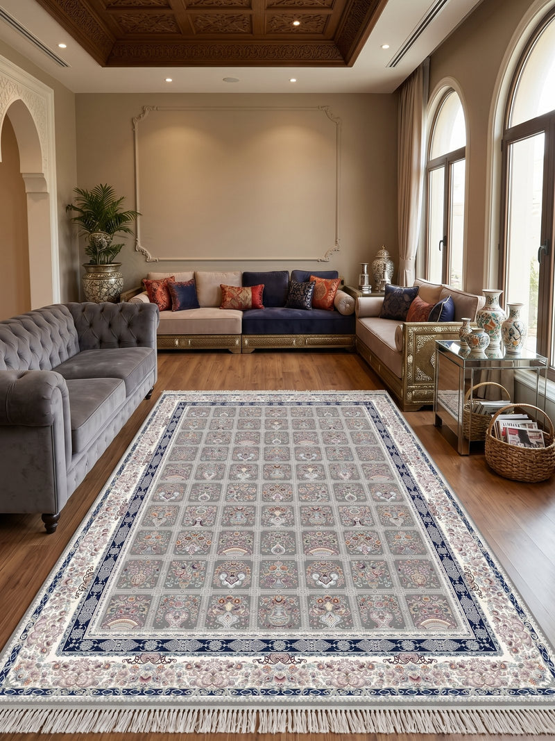 2026 Classic Patchwork Gray Rug 1200 Reeds | Stylish Rugs & Carpets