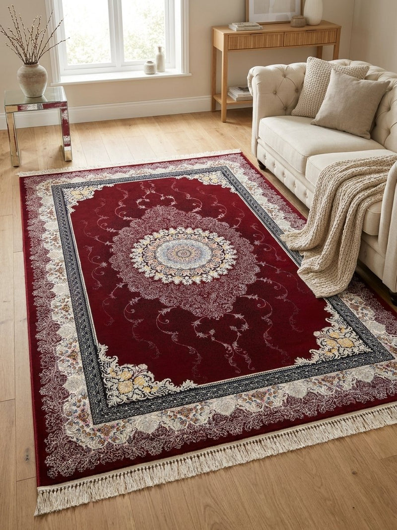 Classic Persian Carpet with Red Background | Stylish Rugs & Carpets
