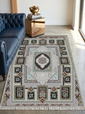 Silver Panel Persian Rug · 1200 Reeds — size 3x6Feet (91x200cm)  2Meters Runner shown to scale in a living room — Stylish Rugs & Carpets, Sacramento