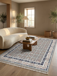Gray Patchwork Persian Rug · 1200 Reeds rug styled in a Sacramento home — Stylish Rugs & Carpets