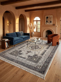Cream Persian Design Rug — 1200 Reeds styled in a room — Stylish Rugs & Carpets, Sacramento