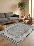 Dark Gray 3D Persian Rug · 1200 Reeds — size 3x6Feet (91x200cm)  2Meters Runner shown to scale in a living room — Stylish Rugs & Carpets, Sacramento