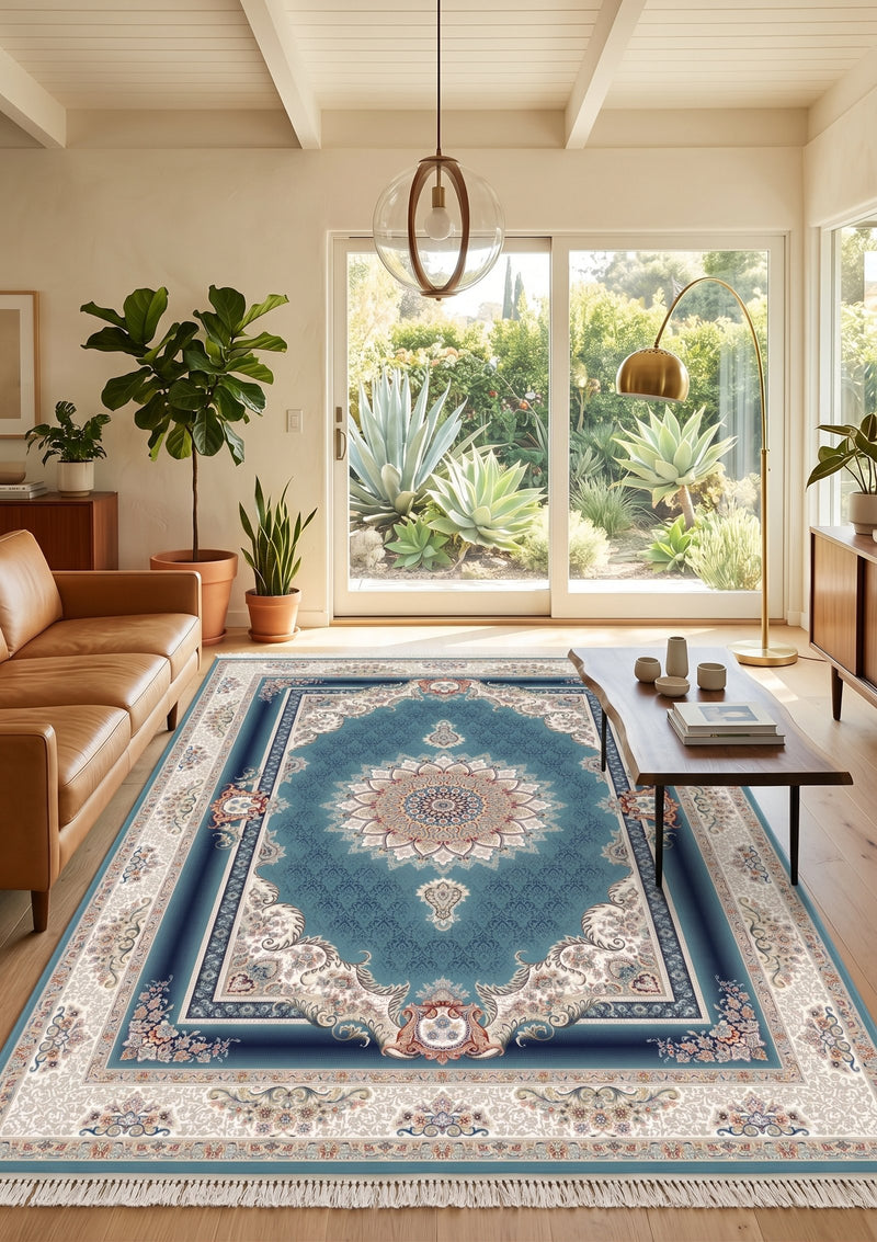 2026 Luxury Persian-Inspired Traditional Rug Premium Medallion Pattern