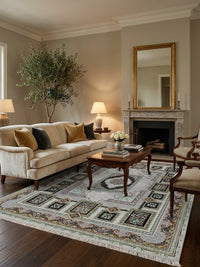 Silver Panel Persian Rug · 1200 Reeds rug styled in a Sacramento home — Stylish Rugs & Carpets