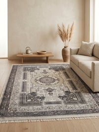 Cream Persian Design Rug — 1200 Reeds styled in a room — Stylish Rugs & Carpets, Sacramento