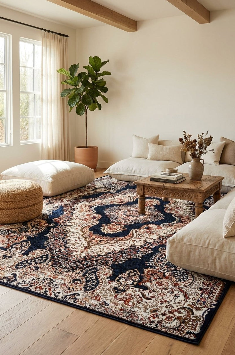 Luxury Blue Light Persian Rug with 1.5 Million Points