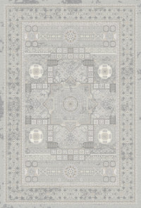 Pale Grey all-over panel rug from the Shadow line, Art Silk pile