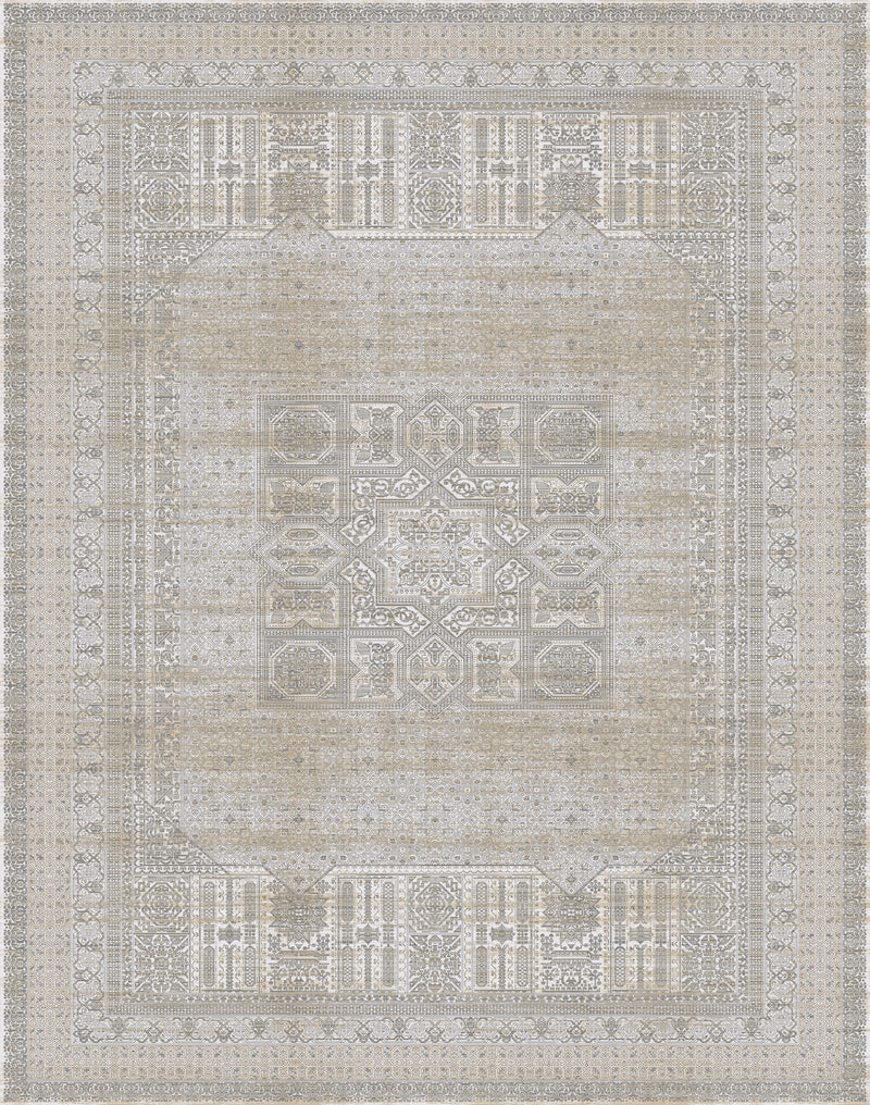 Grey vintage wash rug from the Shadow line, Art Silk pile