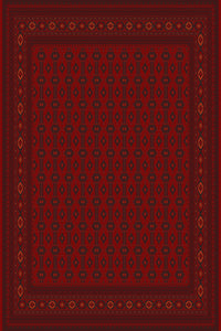 Deep red fine all-over Turkish rug, design 03603C — Stylish Rugs & Carpets, Sacramento