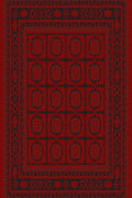 Red and black oval panel Turkish rug, design 05364A — Stylish Rugs & Carpets, Sacramento